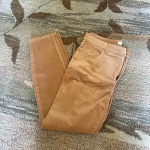 Loft high rise skinny corduroy pant 8P tan